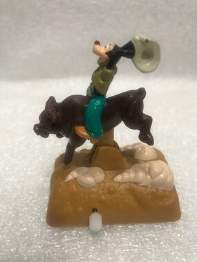 Disney’s Goofy and Max's Adventures Bull Riding Wind Up 1995 Burger King Toy